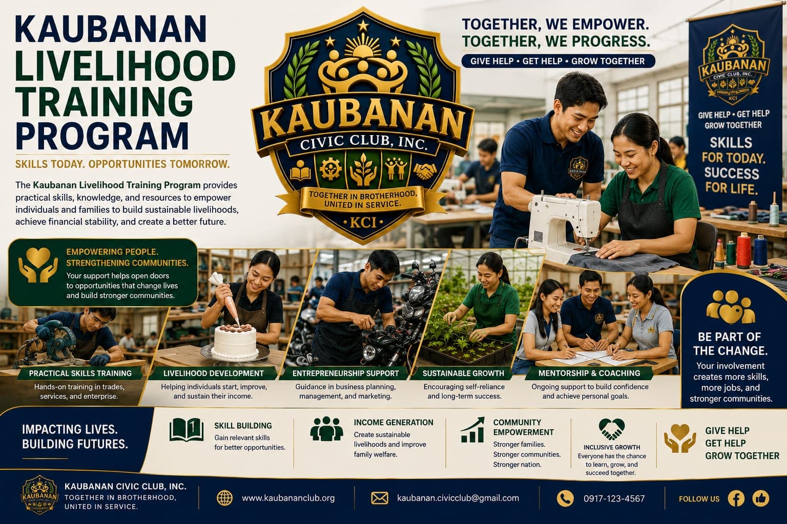 Kaubanan Livelihood Training Program — practical skills training, entrepreneurship support, and mentorship to build sustainable livelihoods.